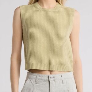 TWP Ribbed Cashmere Knit Vest Sz Xs